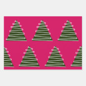 抽象芸術ツリーのラッピング紙 ラッピングペーパーシート (正面2)