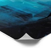 抽象芸術ツリーの水彩 ポスター (角)