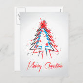抽象芸術ツリーはがき シーズンポストカード (正面/裏面)