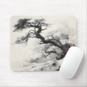 抽象芸術ツリーイ絵を描ンク マウスパッド (マウス)