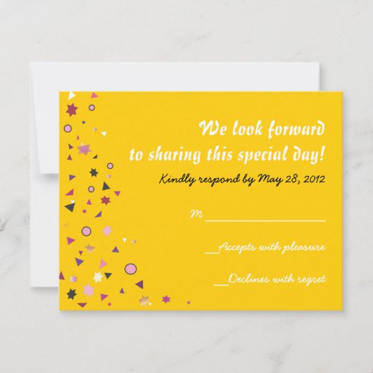 抽象芸術ツリーオブライフバルミツワー招待状 招待状 (正面)