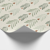 抽象芸術ツリークリスマスプリント ラッピングペーパー (角)