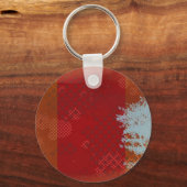 抽象芸術ツリーグランジキーチェーン キーホルダー (正面)