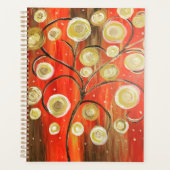 抽象芸術ツリースパイラルプランナー プランナー手帳 (正面)