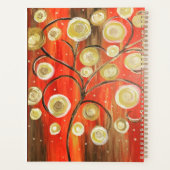 抽象芸術ツリースパイラルプランナー プランナー手帳 (裏面)