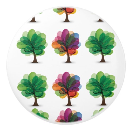 抽象芸術ツリーセラミックノブ セラミックノブ (正面)