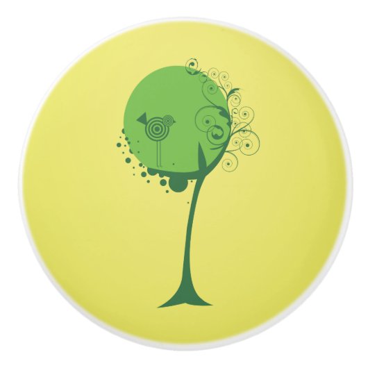 抽象芸術ツリーセラミックノブ セラミックノブ (正面)