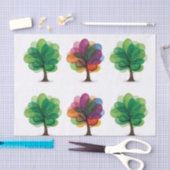 抽象芸術ツリーティッシュペーパー 薄葉紙 (クラフト)