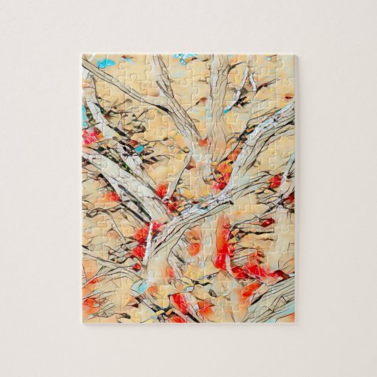 抽象芸術ツリーパズル ジグソーパズル (縦)