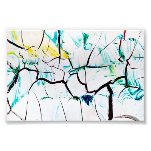 抽象芸術ツリー絵画キャンバス フォトプリント (正面)