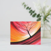 抽象芸術ツリー – アモダンート ポストカード (スタンド正面)
