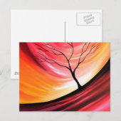 抽象芸術ツリー – アモダンート ポストカード (正面/裏面)