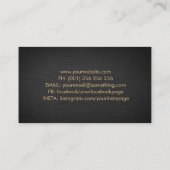 抽象芸術ツリー – カラフル(ばちゃばちゃ)跳ねる 名刺 (裏面)