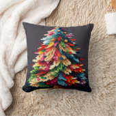 抽象芸術ツリー クッション (ブランケット)