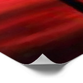 抽象芸術ツリー&サンセット – クリエイティブアーモダント ポスター (角)