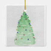 抽象芸術ツリー セラミックオーナメント (裏面)