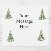 抽象芸術ツリー ビールラベル (シングルラベル)