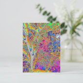 抽象芸術ツリー ポストカード (スタンド正面)