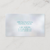 抽象芸術ツリー – メス型プロファイル形状 名刺 (裏面)