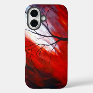 抽象芸術ツリー iPhone 16ケース