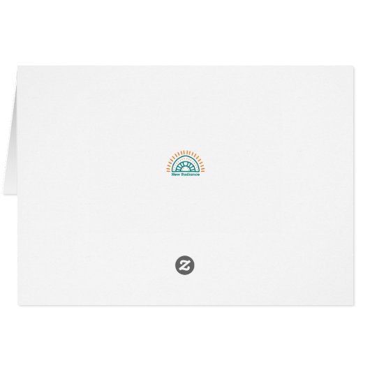 抽象芸術ティール（緑がかった色）金ゴールドグランジマンダラグリーティングカード (裏面横)