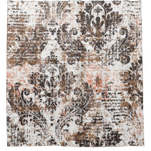 抽象芸術テクスチャグランジまたは背景アートテクスチャ シャワーカーテン