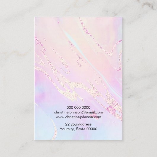 抽象芸術テクスチャディスプレイカード 名刺 (裏面)