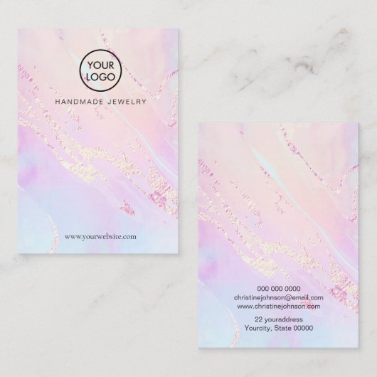 抽象芸術テクスチャディスプレイカード 名刺 (正面/裏面)