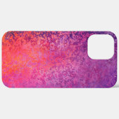 抽象芸術テクスチャデザイン（ピンクと紫） Case-Mate iPhoneケース (裏面 (横))
