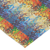 抽象芸術テクスチャパターン ショートテーブルランナー (コーナー)