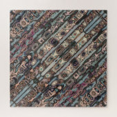 抽象芸術テクスチャ付きアーストーンパターン ジグソーパズル (横)