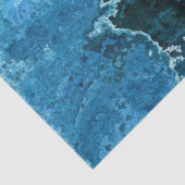 抽象芸術テクスチャ付き青の背景の切り離し 薄葉紙 (詳細)