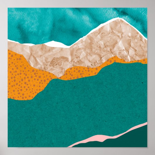 抽象芸術テクスチャ ポスター (正面)