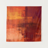 抽象芸術テクスチャ。2dイラストレーション表情豊かな手 タペストリー (正面(横))