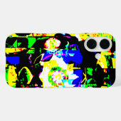 抽象芸術テクノグラフィックネオンノイズアートワークMSG Case-Mate iPhoneケース (裏面 (横))