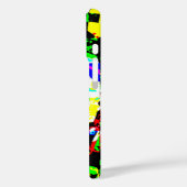 抽象芸術テクノグラフィックネオンノイズアートワークMSG Case-Mate iPhoneケース (裏面 / 左)