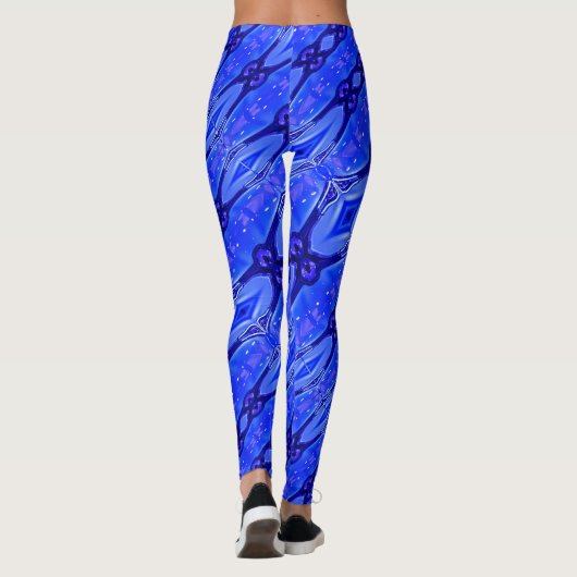 抽象芸術テクモダンパターン レギンス (裏面)