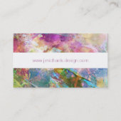 抽象芸術テグランジクスチャ(水色絵を描) 名刺 (裏面)