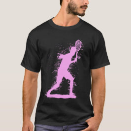 抽象芸術テニスデザイン Tシャツ
