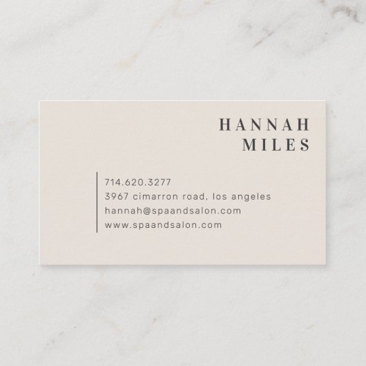 抽象芸術テラオーガニックシェイプモダン名刺 名刺 (裏面)