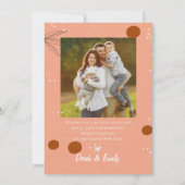 抽象芸術テラコッタデザインフォトハッピーホリデイズ (裏面)