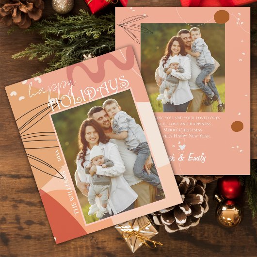 抽象芸術テラコッタデザインフォトハッピーホリデイズ