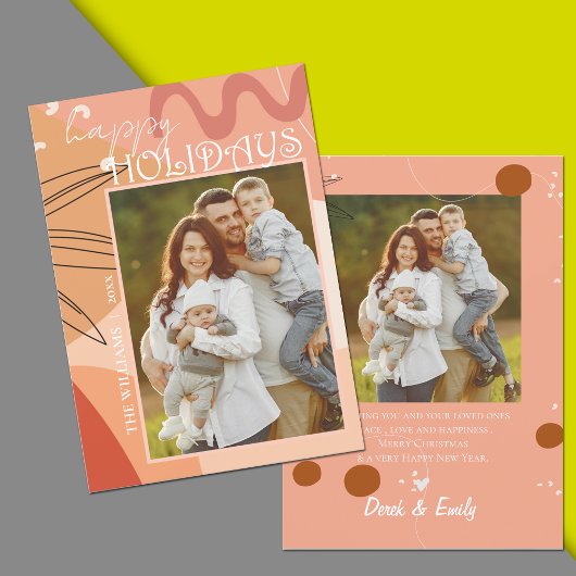 抽象芸術テラコッタデザインフォトハッピーホリデイズ