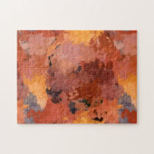 抽象芸術テラコッタ秋の色 ジグソーパズル (横)