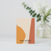 抽象芸術テラコモダンッタリアートネックレスディスプレイ 名刺 (スタンド正面)