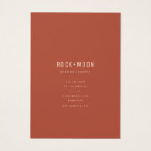 抽象芸術テラコ葉ッタイヤリングディスプレイカード (裏面)