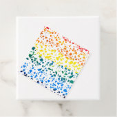 抽象芸術テラゾモザイクカラフルレインボーパターン フェイバータグ (インサイチュ)