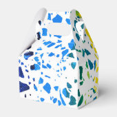 抽象芸術テラゾモザイクカラフルレインボーパターン フェイバーボックス (裏面サイド)