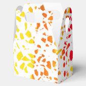 抽象芸術テラゾモザイクカラフルレインボーパターン フェイバーボックス (オープン)