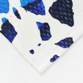 抽象芸術テラゾモザイクカラフルレインボーパターン フリースブランケット (角)